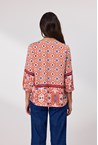 CASABLANCA TOP - red/blue p